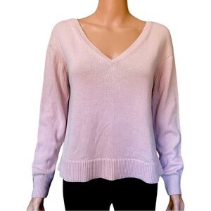 Everlane V-Neck Long Sleeve Sweater Light Pink Women’s Small